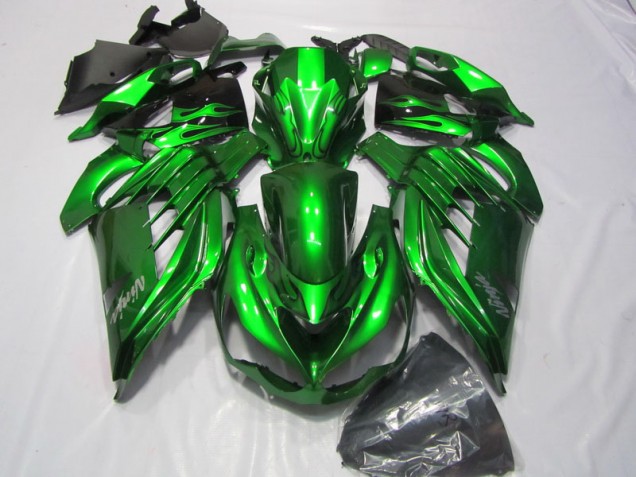 Verde Blanco Ninja Calcomanía Carenado Moto Kawasaki ZX14R ZZR 1400 12-21 Verde Blanco Ninja Calcomanía Carenado Moto Kawasaki ZX14R ZZR 1400 12-21