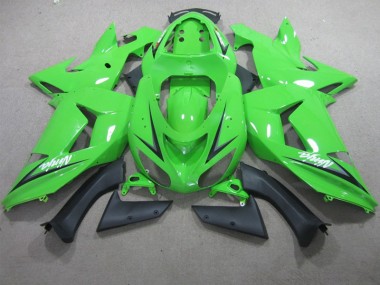 Verde Blanco Ninja Carenado Moto Kawasaki ZX10R 06-07