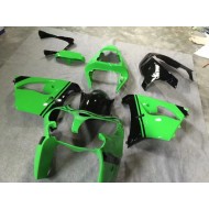 Verde Brillante Negro Carenado Moto Kawasaki ZX9R 02-03