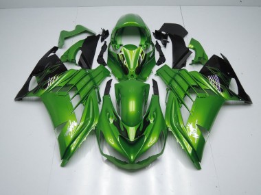 Verde Llama Carenado Moto Kawasaki ZX14R ZZR 1400 12-21