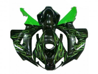Verde Llama Negro Carenado Moto Honda CBR 1000 RR 06-07