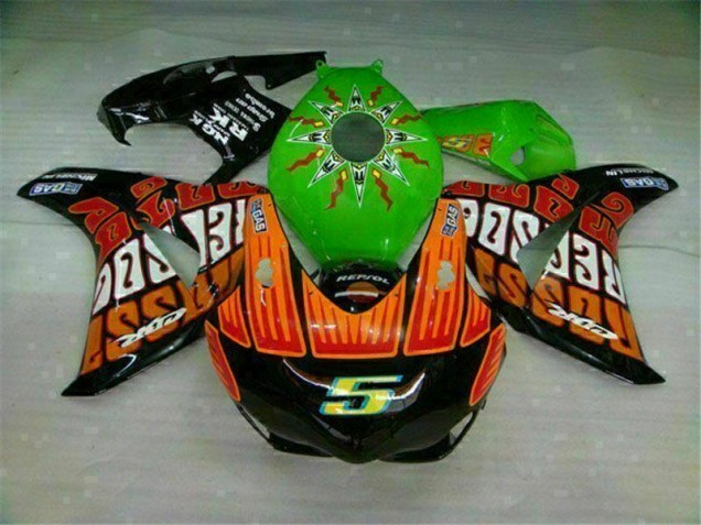 Verde Naranja Carenado Moto Honda CBR 1000 RR 08-11 Verde Naranja Carenado Moto Honda CBR 1000 RR 08-11