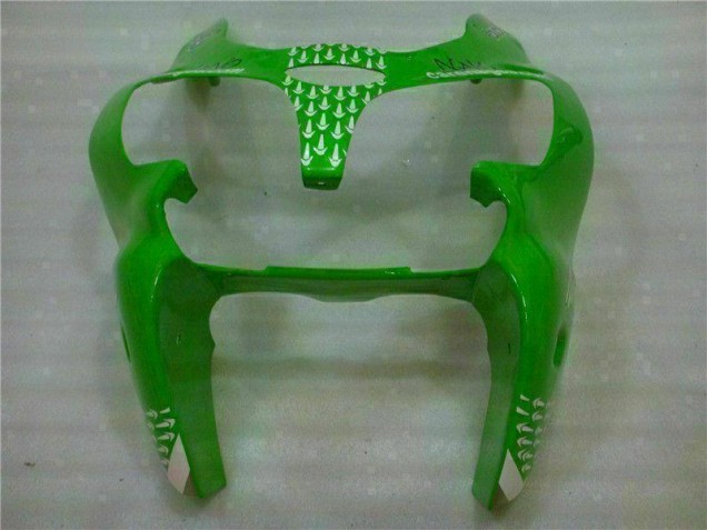 Verde Negro ABS Carenado Motocicleta Kawasaki ZX6R 00-02 Verde Negro ABS Carenado Motocicleta Kawasaki ZX6R 00-02