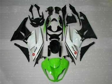 Verde Negro Blanco 25 Carenado Moto Kawasaki ZX6R 09-12