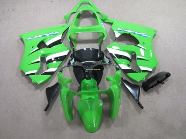 Verde Negro Blanco ABS Moto Plástica Kawasaki ZX6R 00-02