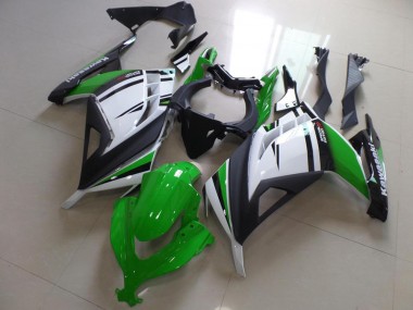 Verde Negro & Blanco Carenado Moto Kawasaki ZX 300R 13-16