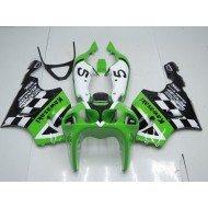Verde Negro & Blanco Carenado Moto Kawasaki ZX7R 96-03