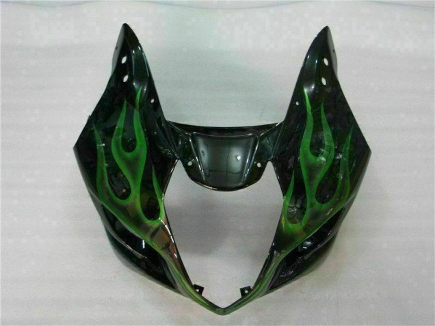 Verde Negro Carenado Moto Suzuki GSXR 1000 K3 03-04 Verde Negro Carenado Moto Suzuki GSXR 1000 K3 03-04
