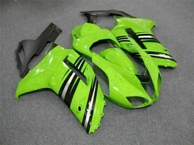 Verde Negro Carenado & Plástico Moto Kawasaki ZX6R 07-08 Verde Negro Carenado & Plástico Moto Kawasaki ZX6R 07-08