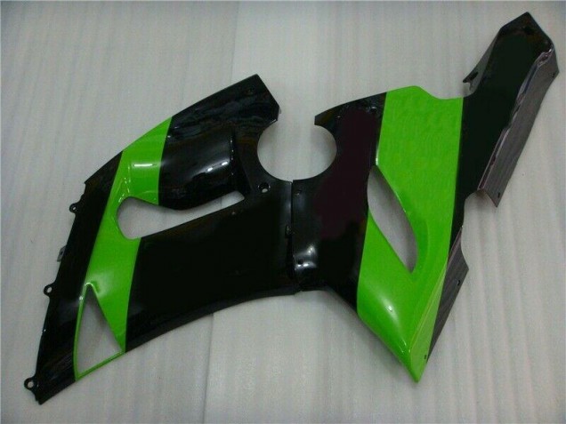 Verde Negro Inyección Kit Carenado Moto Kawasaki ZX6R 05-06 Verde Negro Inyección Kit Carenado Moto Kawasaki ZX6R 05-06