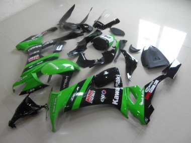 Verde Negro Kick Carenado Moto Kawasaki ZX10R 08-10