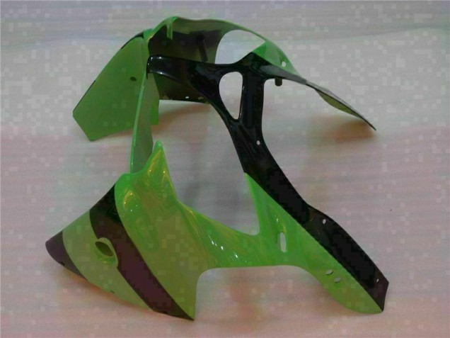 Verde Negro Kit Carenado Inyección Kawasaki ZX6R 00-02 Verde Negro Kit Carenado Inyección Kawasaki ZX6R 00-02
