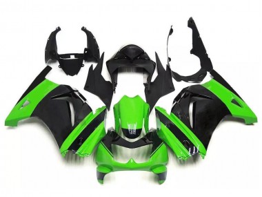 Verde Negro Kit Completo Carenado Moto Kawasaki EX250 08-12