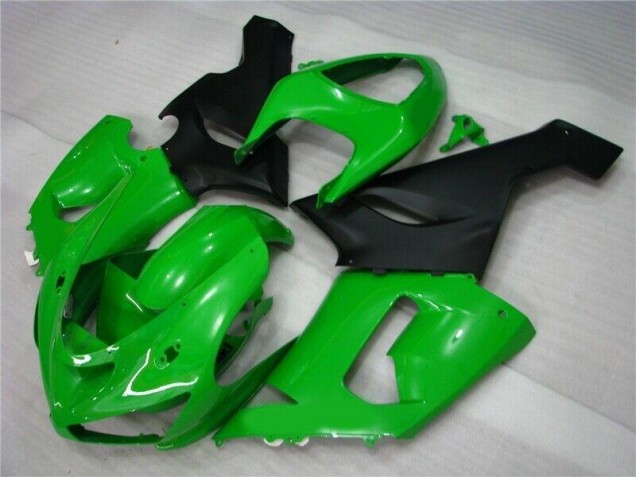 Verde Negro Mate Carenado Moto Kawasaki ZX6R 05-06 Verde Negro Mate Carenado Moto Kawasaki ZX6R 05-06
