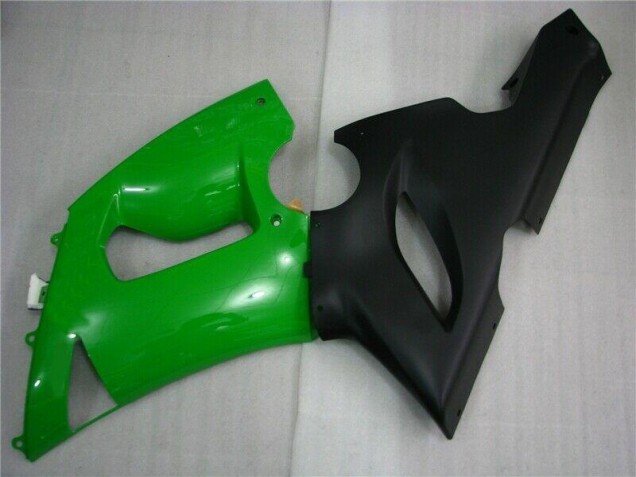 Verde Negro Mate Carenado Moto Kawasaki ZX6R 05-06 Verde Negro Mate Carenado Moto Kawasaki ZX6R 05-06