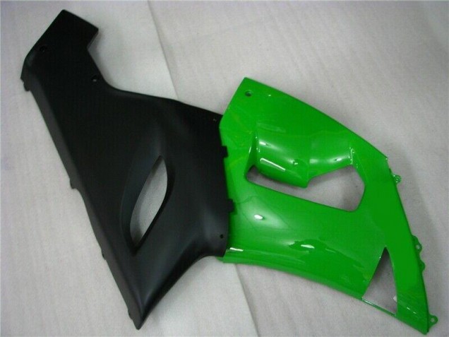 Verde Negro Mate Carenado Moto Kawasaki ZX6R 05-06 Verde Negro Mate Carenado Moto Kawasaki ZX6R 05-06