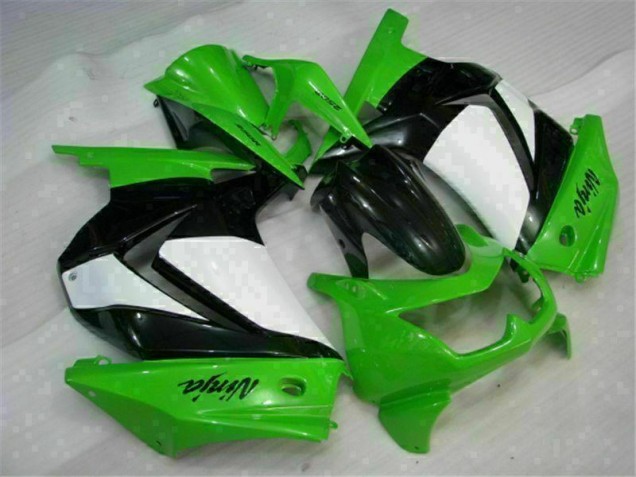 Verde Negro Ninja ABS Moto Plástico Kawasaki EX250 08-12 Verde Negro Ninja ABS Moto Plástico Kawasaki EX250 08-12