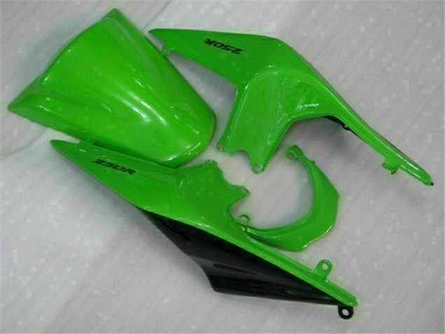 Verde Negro Ninja ABS Moto Plástico Kawasaki EX250 08-12 Verde Negro Ninja ABS Moto Plástico Kawasaki EX250 08-12