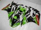 Verde Negro Rojo Carenado Moto Kawasaki ZX6R 09-12 Verde Negro Rojo Carenado Moto Kawasaki ZX6R 09-12