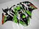 Verde Negro Rojo Carenado Moto Kawasaki ZX6R 09-12 Verde Negro Rojo Carenado Moto Kawasaki ZX6R 09-12