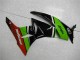 Verde Negro Rojo Carenado Moto Kawasaki ZX6R 09-12 Verde Negro Rojo Carenado Moto Kawasaki ZX6R 09-12