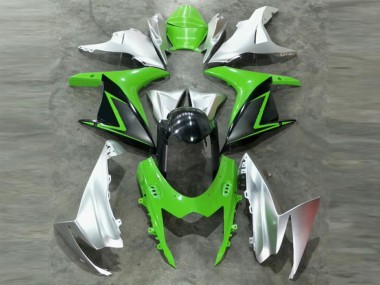 Verde Plata Kits Carenado Moto Suzuki GSXR 600 / 750 K11 11-21