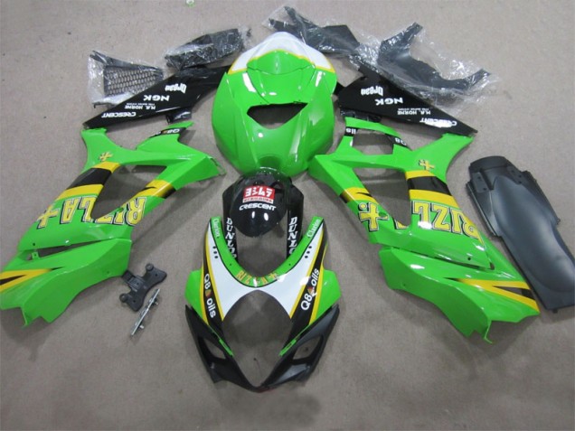 Verde Rizla Q8 Oils Carenado Moto Suzuki GSXR 1000 K7 07-08 Verde Rizla Q8 Oils Carenado Moto Suzuki GSXR 1000 K7 07-08